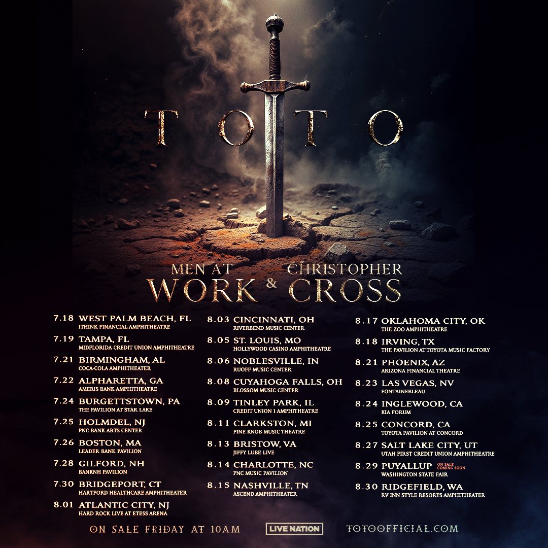 Men At Work Announces 2025 Tour With TOTO & Christopher Cross